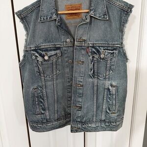 Levi's Classic Blue Denim Vest